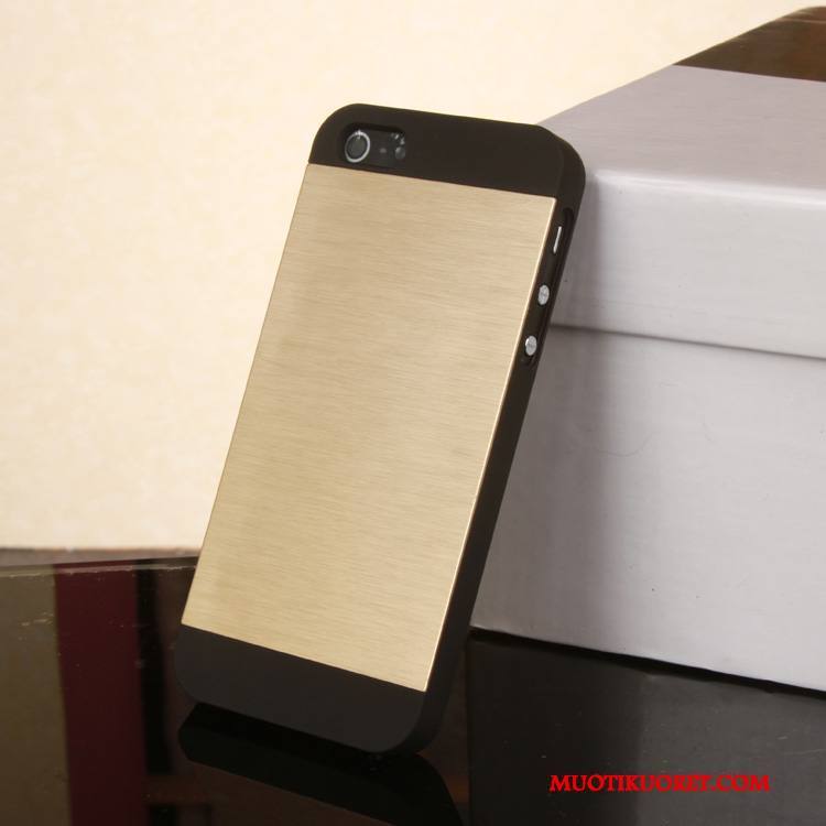 iPhone 5/5s Uusi Pesty Suede All Inclusive Kuori Puhelimen Kuoret Kova Harmaa