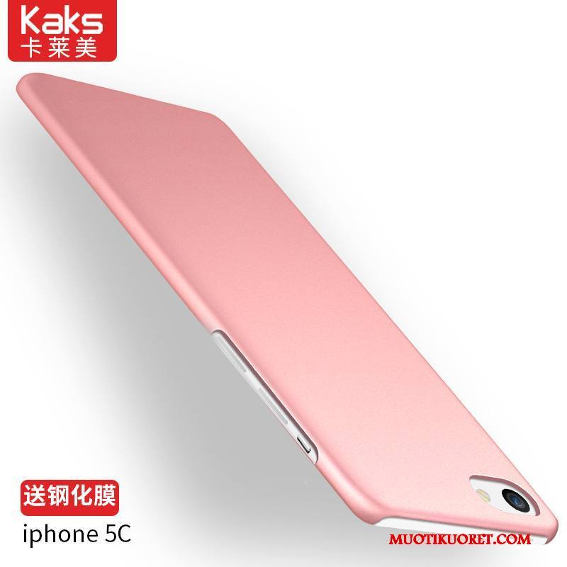 iPhone 5c Kuori Suojaus Kotelo Puhelimen Kuoret Punainen Kova Trendi Pesty Suede