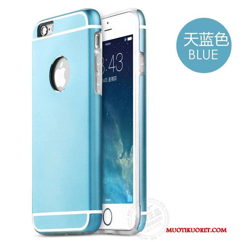 iPhone 6/6s Kuori Metalli Sininen Kehys Suojaus Puhelimen Kuoret Kotelo Murtumaton
