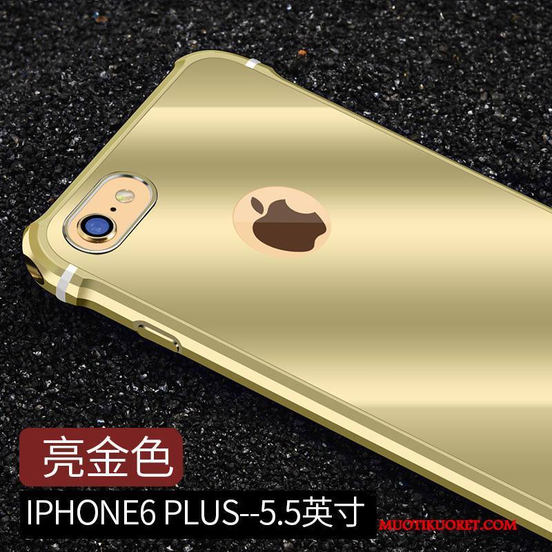 iPhone 6/6s Plus Kuori Murtumaton Metalli Punainen Kotelo Trendi Suojaus All Inclusive