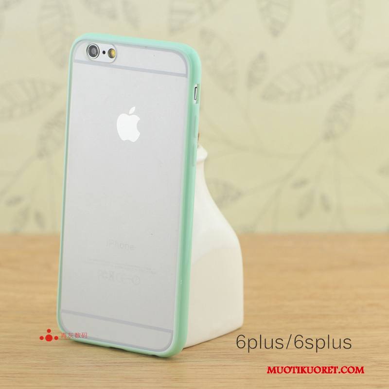 iPhone 6/6s Plus Pesty Suede Kukkakuvio Silikoni Puhelimen Kuoret Kova Kehys Kuori