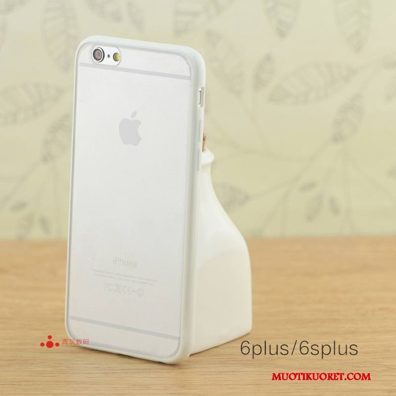 iPhone 6/6s Plus Pesty Suede Kukkakuvio Silikoni Puhelimen Kuoret Kova Kehys Kuori