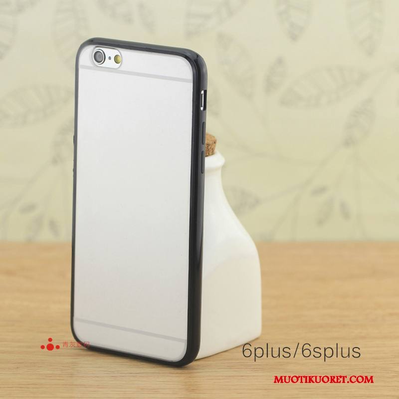 iPhone 6/6s Plus Pesty Suede Kukkakuvio Silikoni Puhelimen Kuoret Kova Kehys Kuori