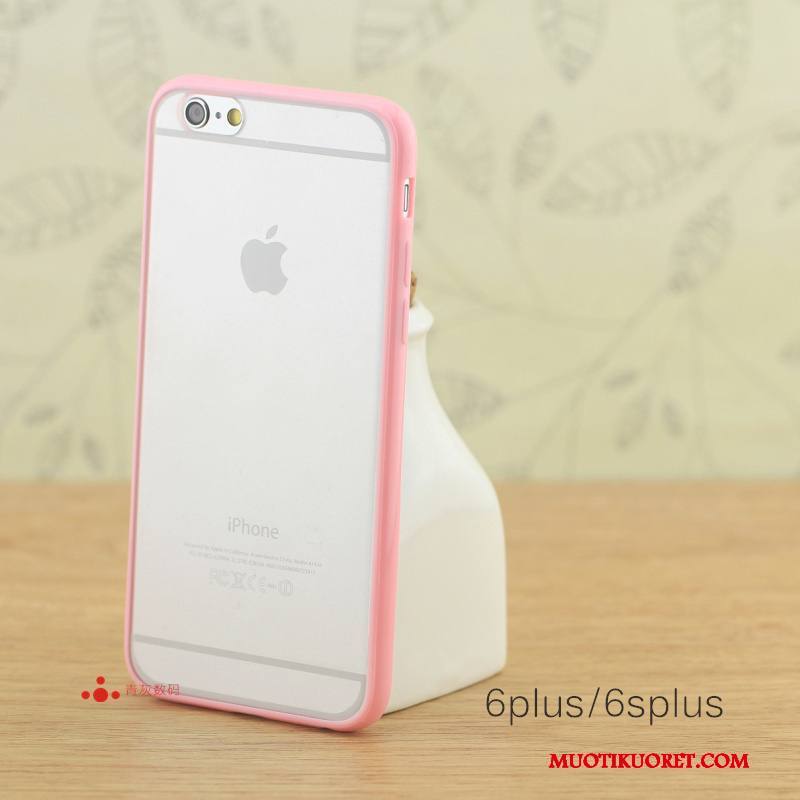 iPhone 6/6s Plus Pesty Suede Kukkakuvio Silikoni Puhelimen Kuoret Kova Kehys Kuori