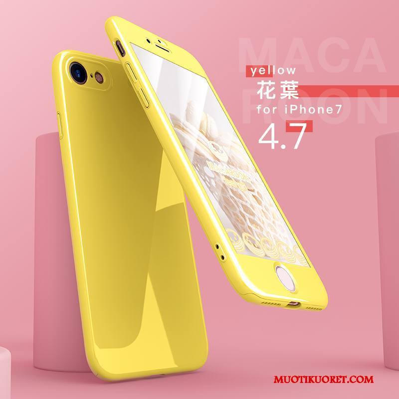 iPhone 7 Kuori Kotelo Puhelimen Kuoret Ohut Trendi Keltainen All Inclusive Suojaus