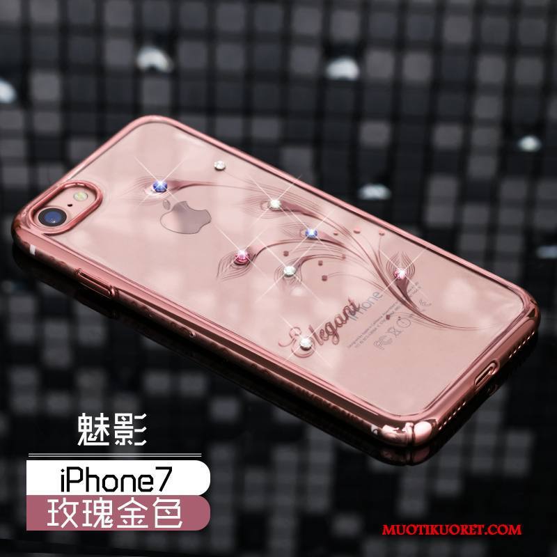 iPhone 7 Kuori Strassi Kotelo Murtumaton Uusi Pinkki All Inclusive Ylellisyys