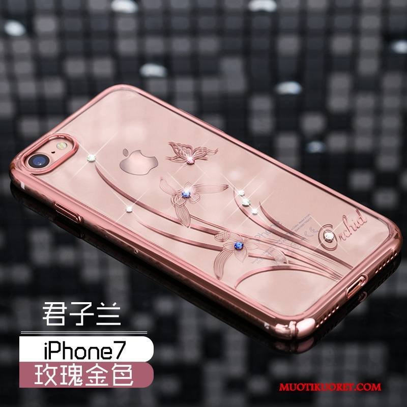 iPhone 7 Kuori Strassi Kotelo Murtumaton Uusi Pinkki All Inclusive Ylellisyys