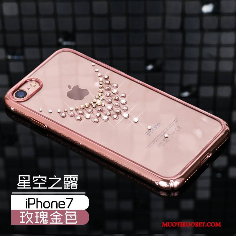 iPhone 7 Kuori Strassi Kotelo Murtumaton Uusi Pinkki All Inclusive Ylellisyys