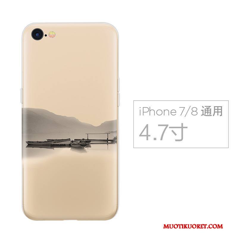iPhone 7 Kuori Trendi Keltainen Pehmeä Neste Puhelimen Kuoret Murtumaton Kiinalainen Tyyli Luova
