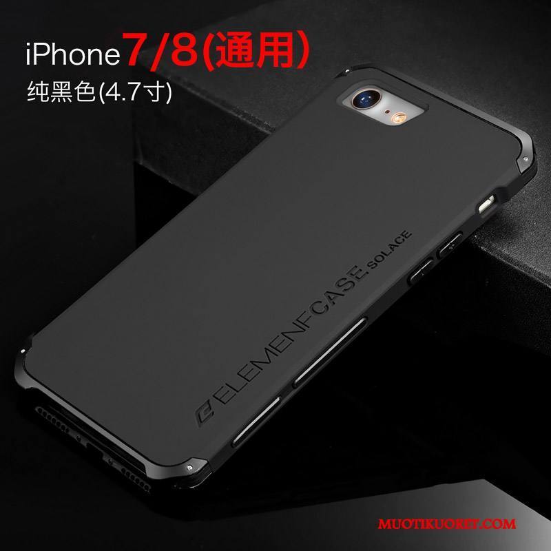iPhone 7 Kuori Uusi Musta Punainen Kehys Puhelimen Kuoret Trendi Metalli
