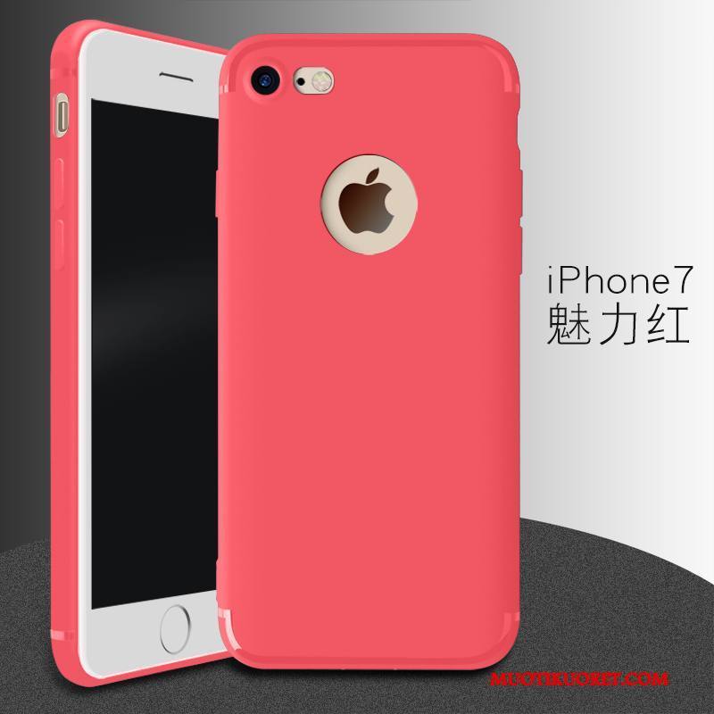 iPhone 7 Kuori Uusi Ohut Pesty Suede Kotelo Silikoni Ultra Trendi