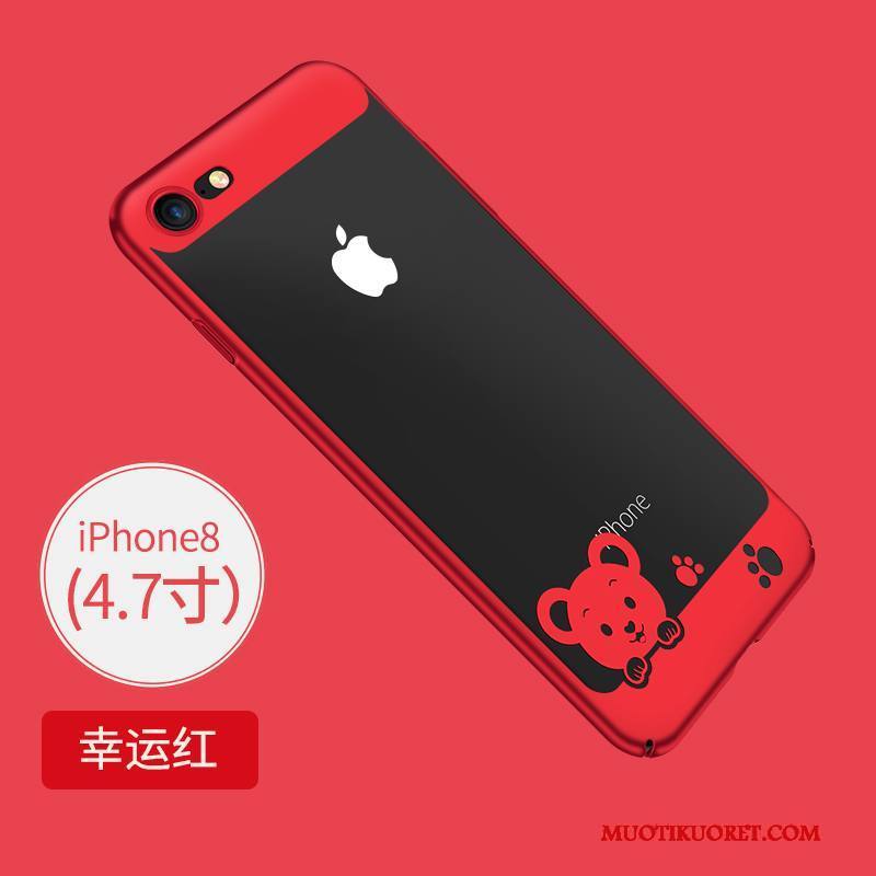 iPhone 8 Kuori Silikoni Kulta Ultra Puhelimen Kuoret All Inclusive Pehmeä Neste Persoonallisuus