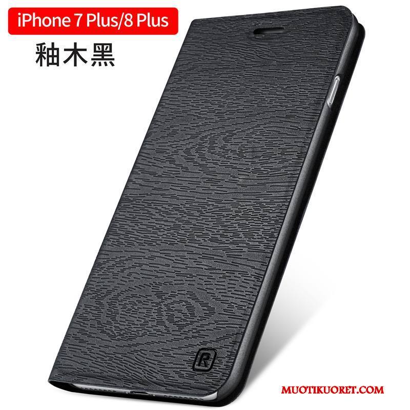 iPhone 8 Plus Kuori Nahkakotelo Trendi All Inclusive Simpukka Murtumaton Suojaus Puhelimen Kuoret