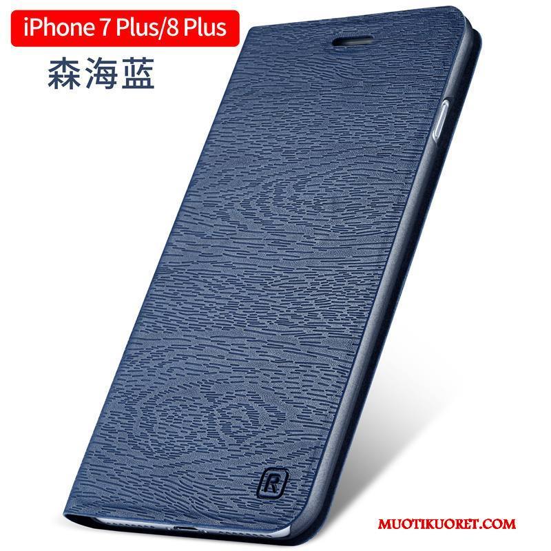 iPhone 8 Plus Kuori Nahkakotelo Trendi All Inclusive Simpukka Murtumaton Suojaus Puhelimen Kuoret