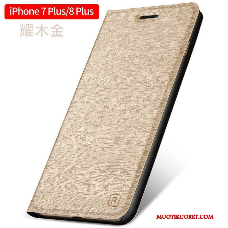 iPhone 8 Plus Kuori Nahkakotelo Trendi All Inclusive Simpukka Murtumaton Suojaus Puhelimen Kuoret