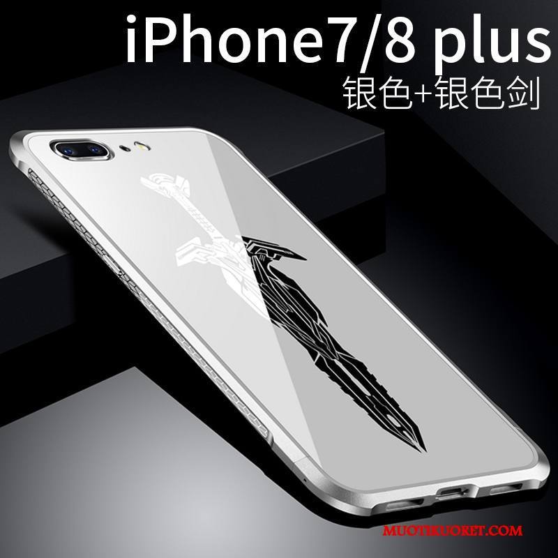 iPhone 8 Plus Kuori Trendi Suojaus Murtumaton Puhelimen Kuoret Hopea Ultra All Inclusive