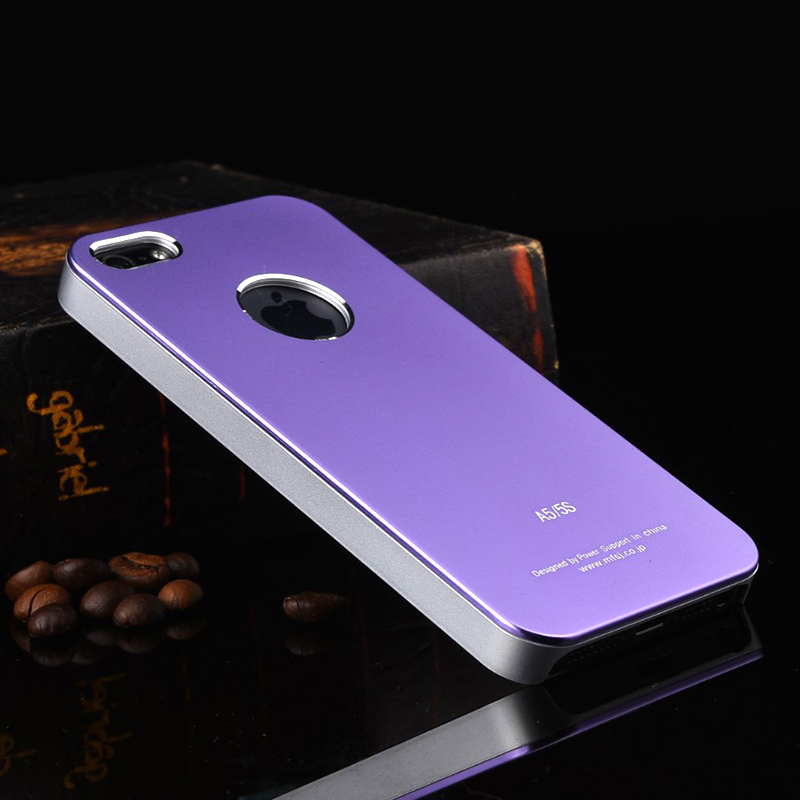 iPhone Se Kuori Puhelimen Kuoret Pesty Suede Metalli Trendi Takakansi Kotelo Violetti