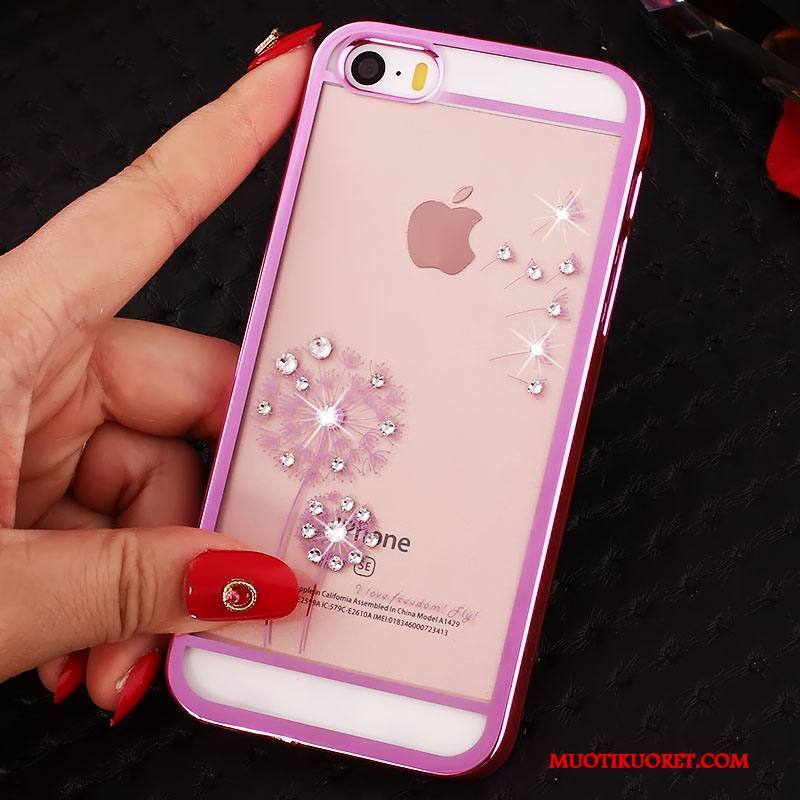 iPhone Se Strassi Suojaus Rhinestone Inlay Puhelimen Kuoret Kuori Läpinäkyvä Kotelo