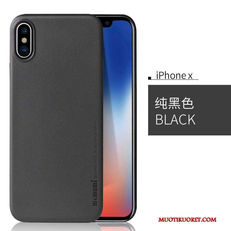 iPhone X Kova Ultra Musta Ohut Puhelimen Kuoret Kuori All Inclusive