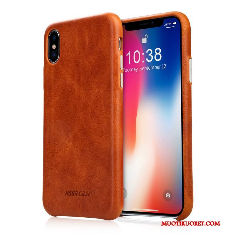 iPhone X Kuori All Inclusive Nahkakotelo Trendi Suojaus Uusi Puhelimen Kuoret Ultra