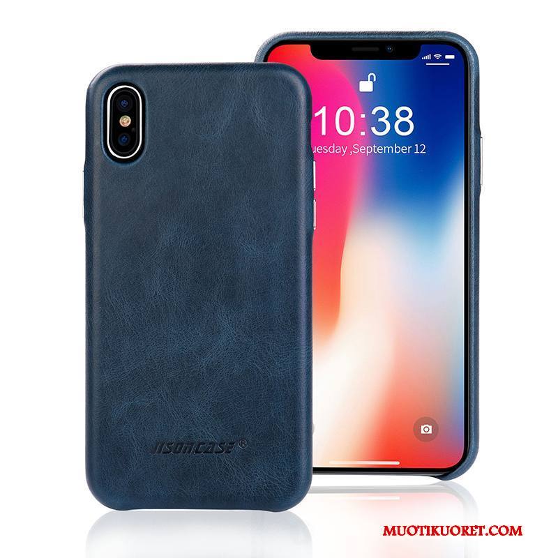 iPhone X Kuori All Inclusive Nahkakotelo Trendi Suojaus Uusi Puhelimen Kuoret Ultra