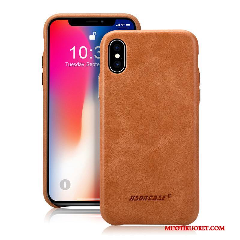 iPhone X Kuori All Inclusive Nahkakotelo Trendi Suojaus Uusi Puhelimen Kuoret Ultra