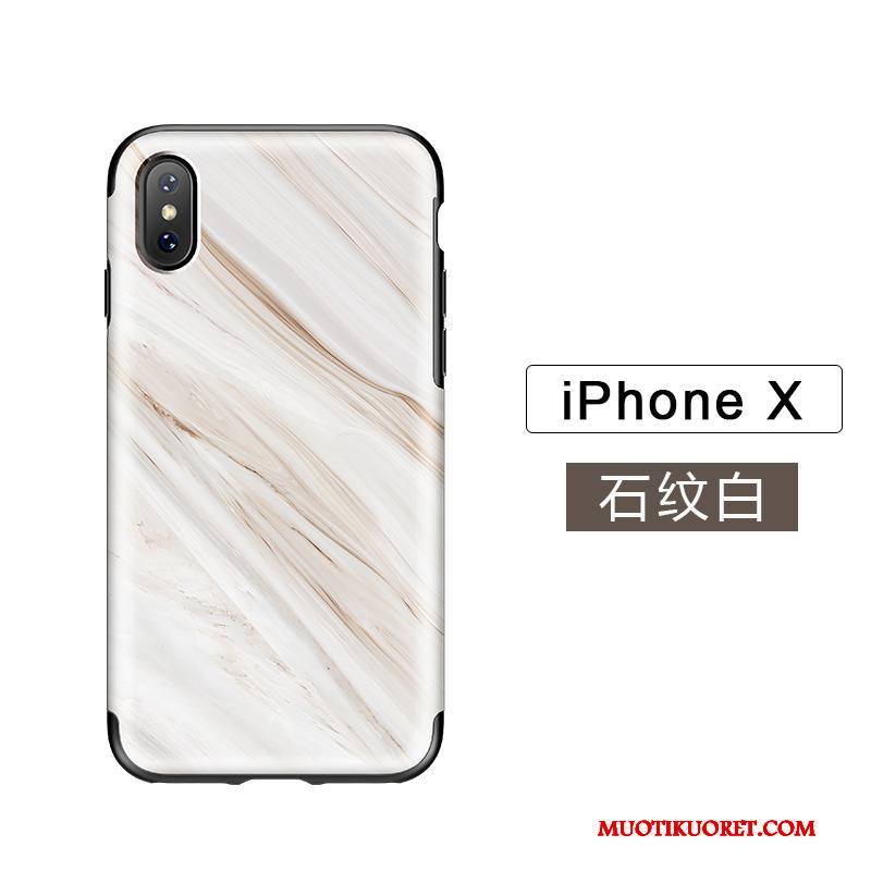 iPhone X Kuori Kotelo All Inclusive Uusi Luova Valkoinen Silikoni Puhelimen Kuoret