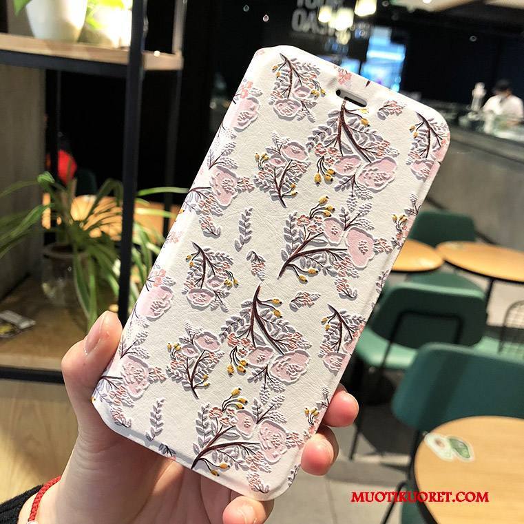 iPhone X Kuori Luova Nahkakotelo Sininen Murtumaton All Inclusive Kuoret Puhelimen