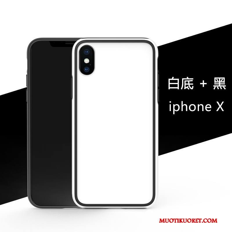 iPhone X Kuori Luova Puhelimen Kuoret Pesty Suede All Inclusive Vihreä Murtumaton Silikoni