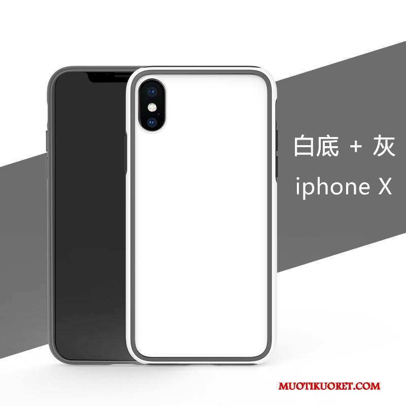 iPhone X Kuori Luova Puhelimen Kuoret Pesty Suede All Inclusive Vihreä Murtumaton Silikoni