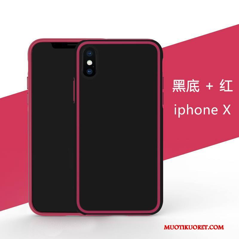 iPhone X Kuori Luova Puhelimen Kuoret Pesty Suede All Inclusive Vihreä Murtumaton Silikoni