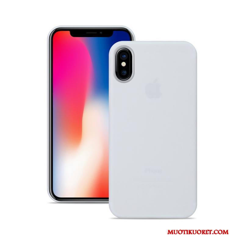 iPhone X Ultra Oranssi Ohut Suojaus Puhelimen Kuoret Pesty Suede Kuori