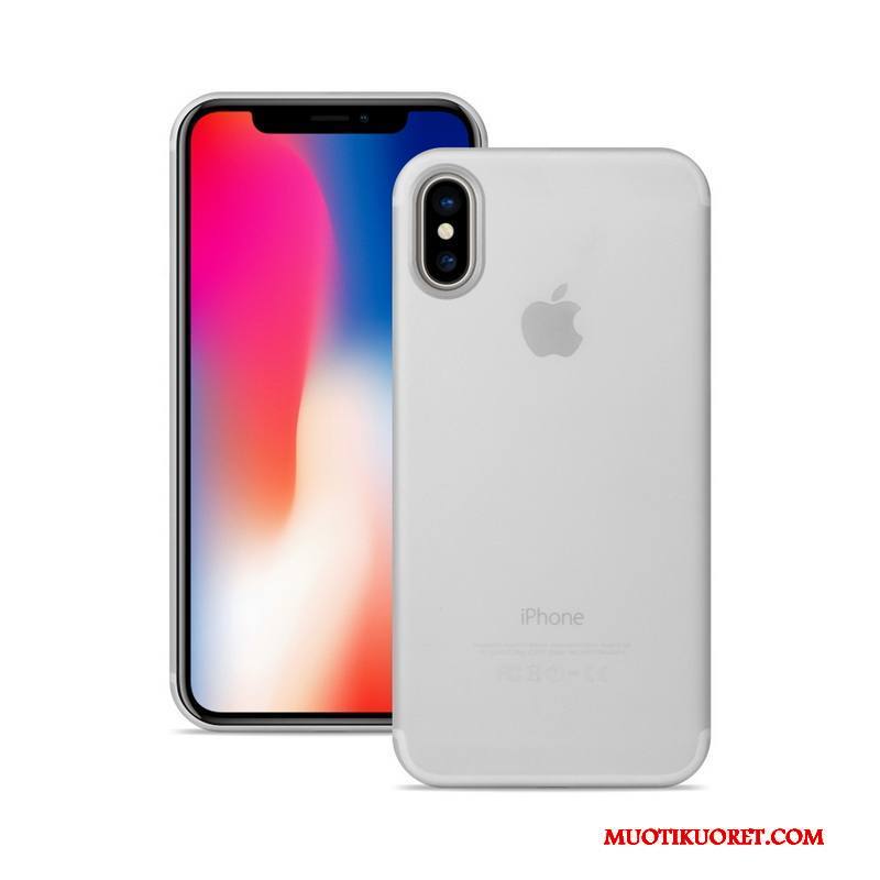 iPhone X Ultra Oranssi Ohut Suojaus Puhelimen Kuoret Pesty Suede Kuori