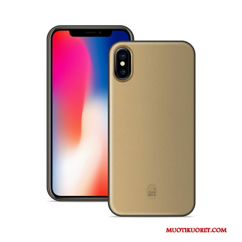 iPhone X Ultra Oranssi Ohut Suojaus Puhelimen Kuoret Pesty Suede Kuori