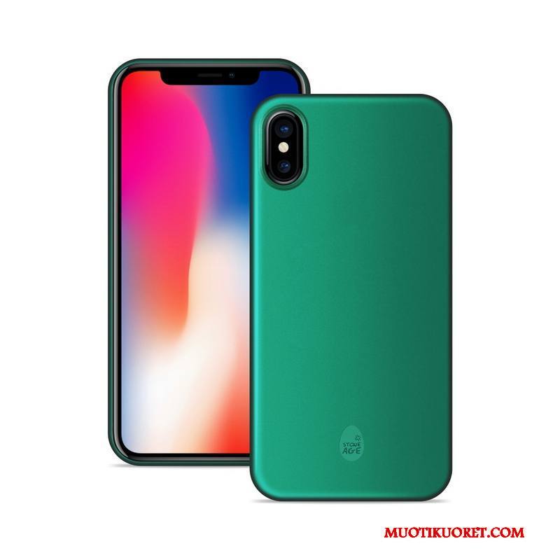 iPhone X Ultra Oranssi Ohut Suojaus Puhelimen Kuoret Pesty Suede Kuori