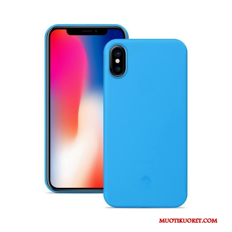 iPhone X Ultra Oranssi Ohut Suojaus Puhelimen Kuoret Pesty Suede Kuori