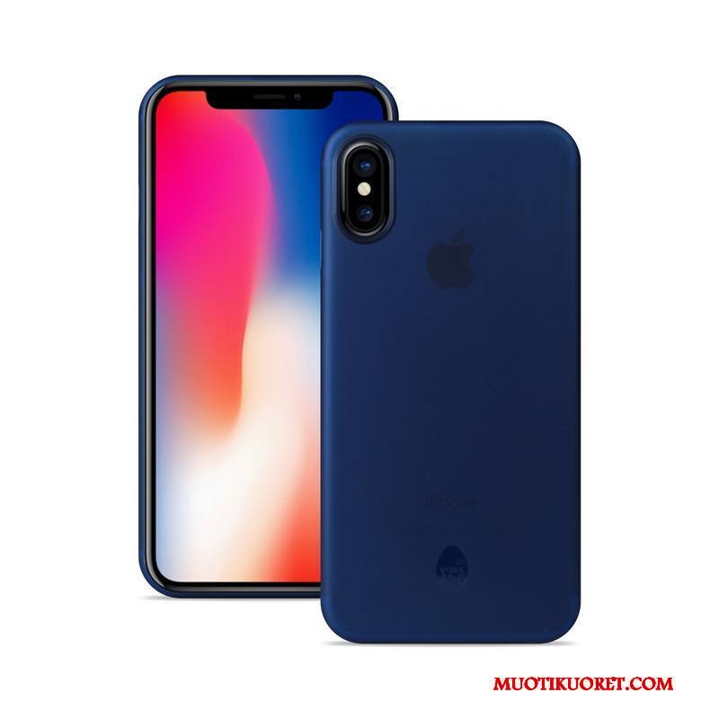 iPhone X Ultra Oranssi Ohut Suojaus Puhelimen Kuoret Pesty Suede Kuori