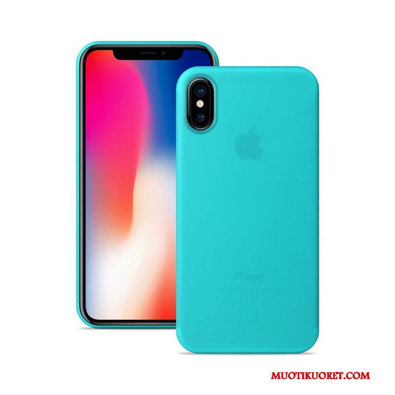 iPhone X Ultra Oranssi Ohut Suojaus Puhelimen Kuoret Pesty Suede Kuori