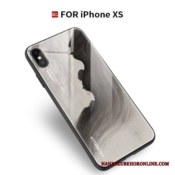 iPhone Xs Kuori Kotelo Musta Puhelimen Kuoret Murtumaton All Inclusive Suojaus Lasi