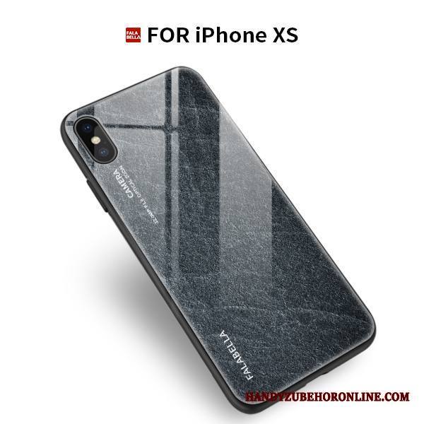 iPhone Xs Kuori Kotelo Musta Puhelimen Kuoret Murtumaton All Inclusive Suojaus Lasi