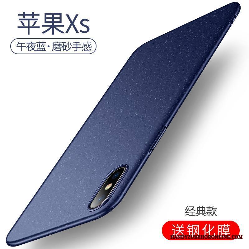 iPhone Xs Kuori Kova Ohut Kevyt Violetti Pesty Suede Ylellisyys Magneettinen