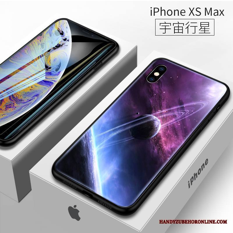 iPhone Xs Max Kuori Murtumaton Silikoni Sininen Puhelimen Kuoret All Inclusive Uusi Lasi