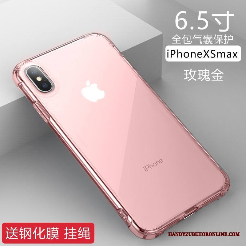 iPhone Xs Max Kuori Puhelimen Kuoret Kulta Murtumaton Kotelo Pinkki Trendi Pehmeä Neste