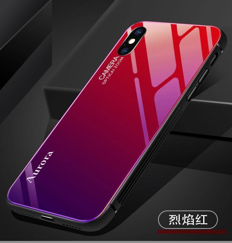 iPhone Xs Max Kuori Uusi Lasi Karkaisu Ultra All Inclusive Violetti Murtumaton