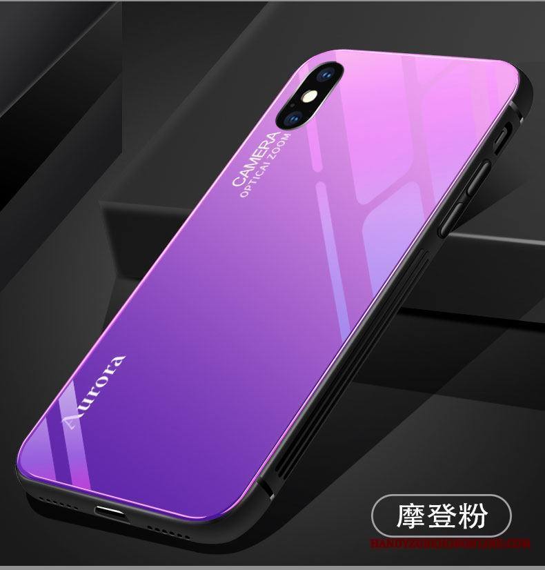 iPhone Xs Max Kuori Uusi Lasi Karkaisu Ultra All Inclusive Violetti Murtumaton