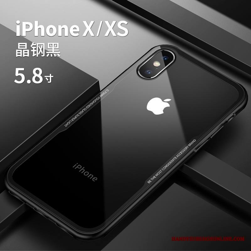 iPhone Xs Uusi Kuori Persoonallisuus Murtumaton Punainen All Inclusive Lasi