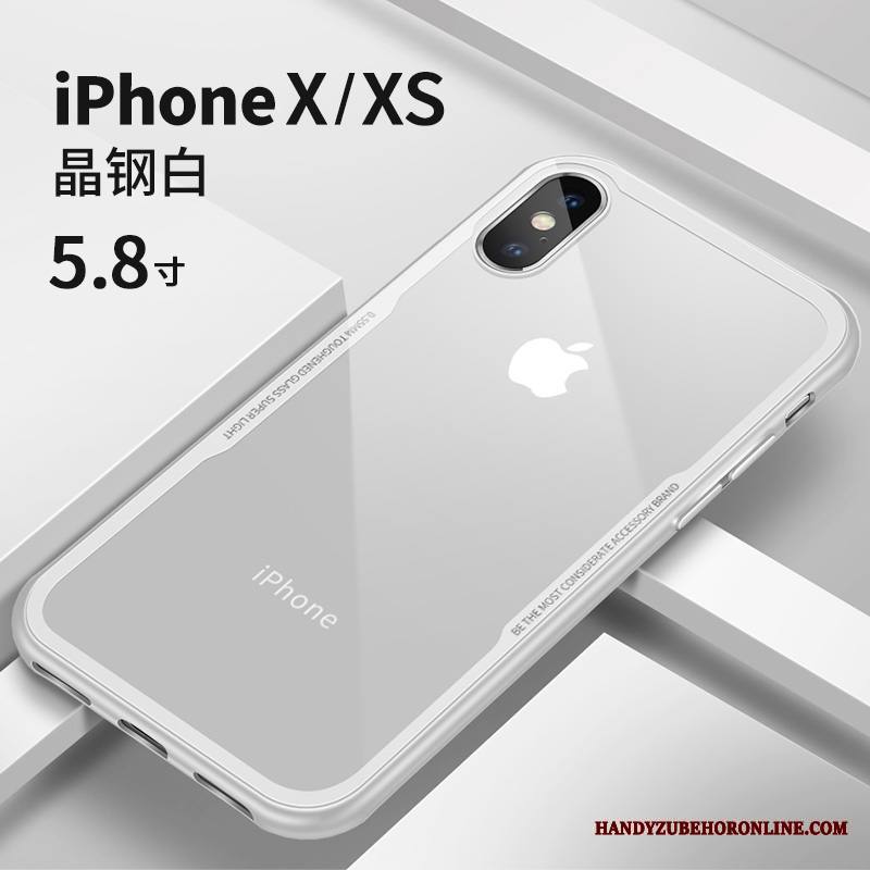 iPhone Xs Uusi Kuori Persoonallisuus Murtumaton Punainen All Inclusive Lasi