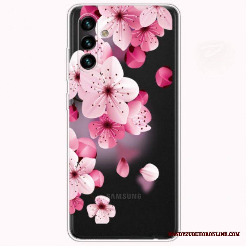 Case Samsung Galaxy A13 5G / A04s Pienet Vaaleanpunaiset Kukat