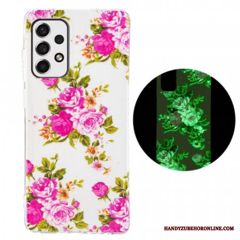 Case Samsung Galaxy A53 5G Fluoresoivat Liberty Flowers