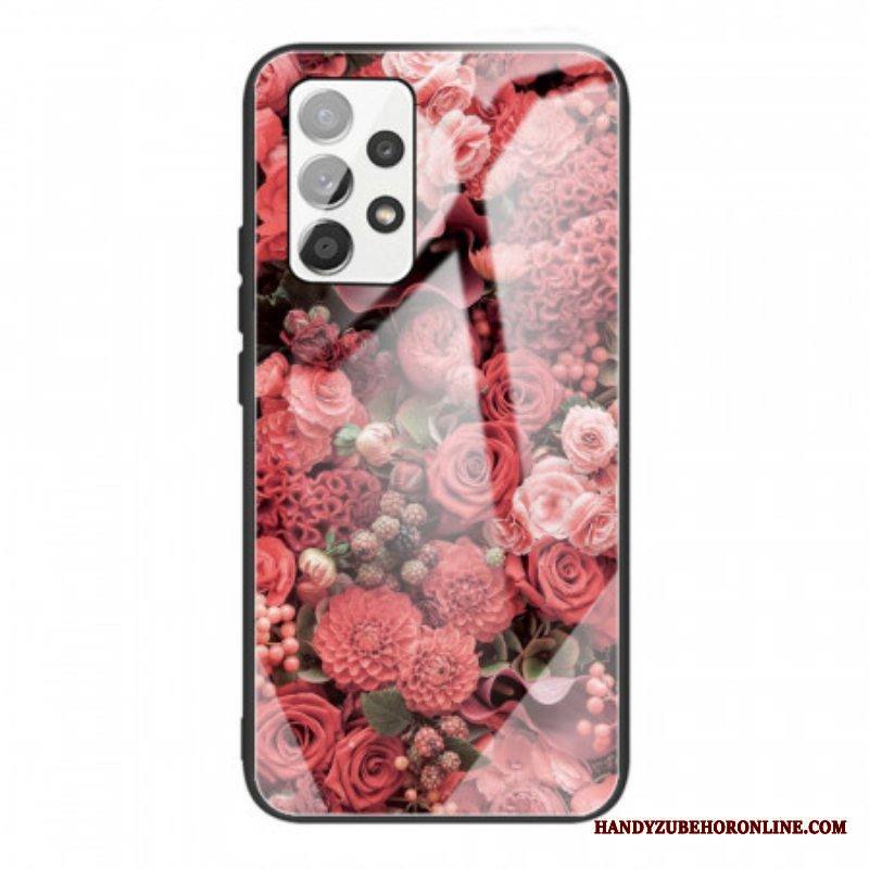 Case Samsung Galaxy A53 5G Rose Flowers Karkaistu Lasi